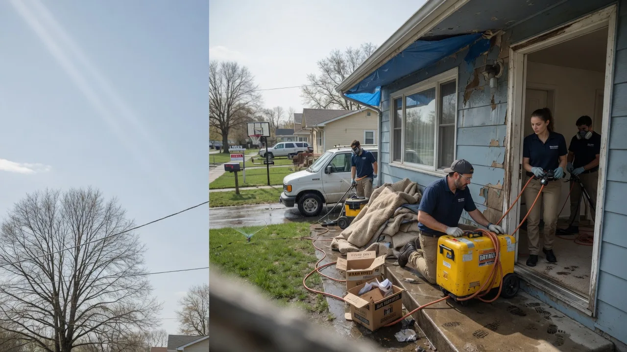 Basement Flood Cleanup in Denison, KS near me